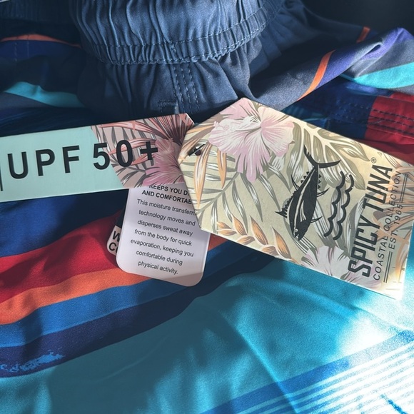 Spicy Tuna UPF 50+,Mesh lined,hip pockets, quick dry, elastic drawstring waist - Picture 7 of 10